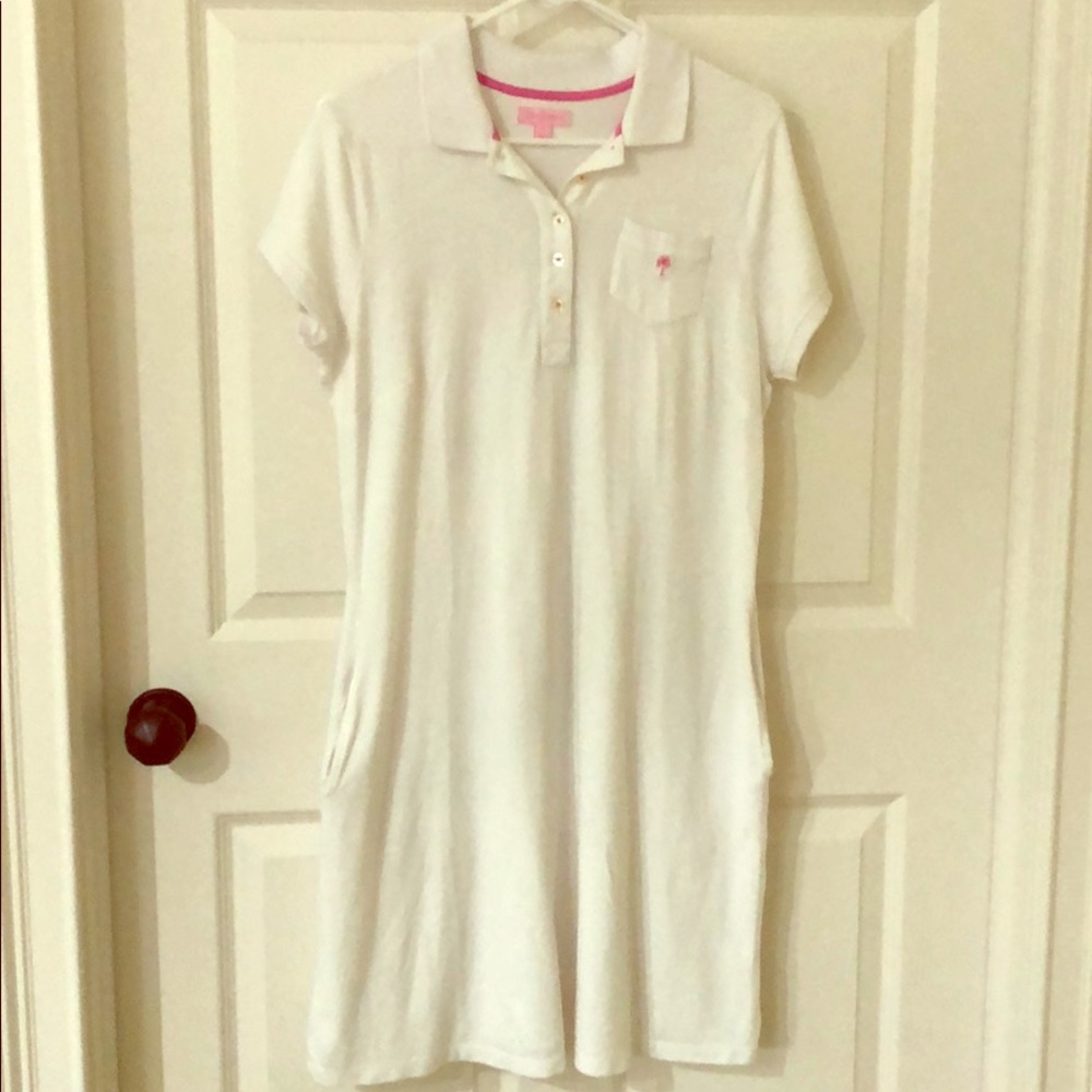Lilly Pulitzer white polo dress